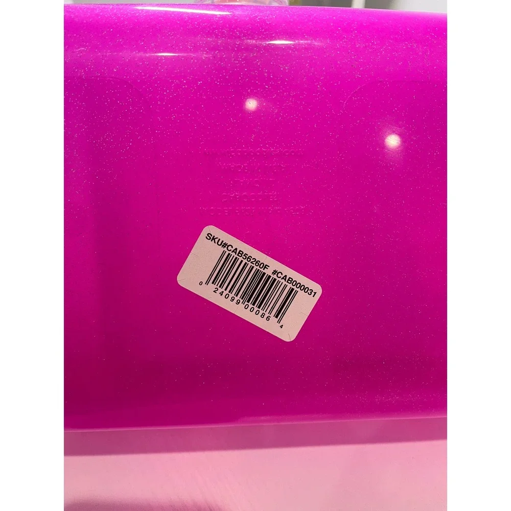 Caboodles On-The-Go Girl Makeup Case Hot Pink‎ Glitter Sparkle CAB5626 NEW